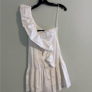 French Connection Florida Ruffle Shoulder Dress